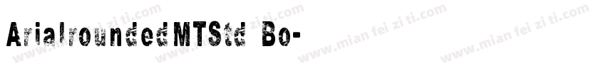 ArialroundedMTStd Bo字体转换